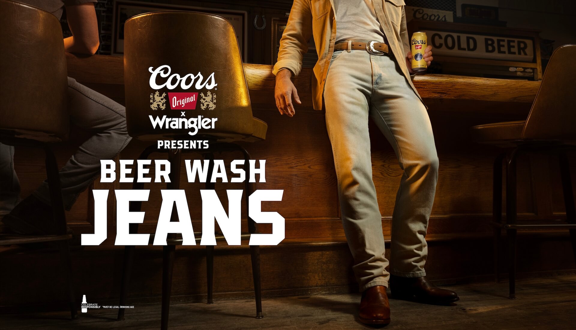 Coors Original x Wrangler presents Beer Wash Jeans