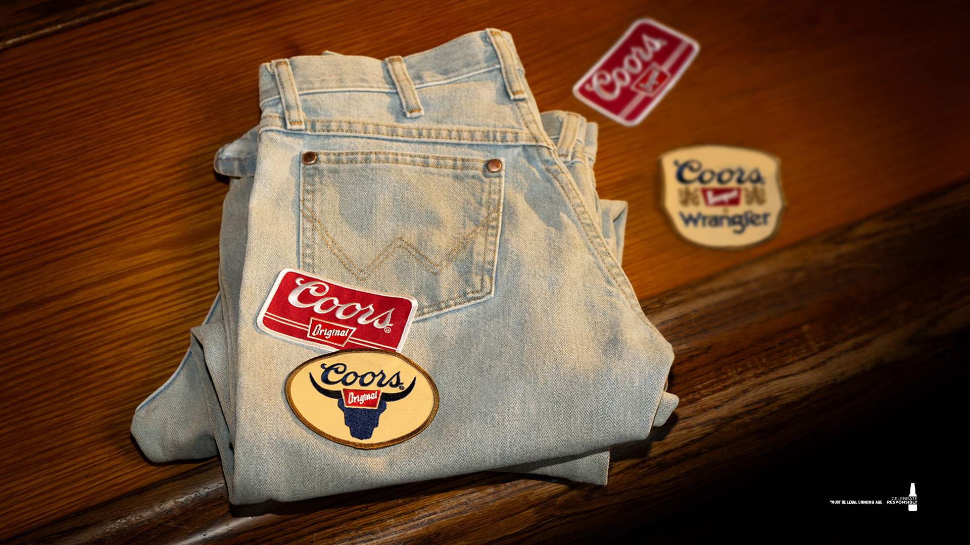 Beer wash jeans